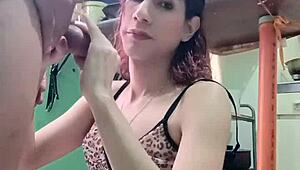 Transsexual Babes Banging and Sucking