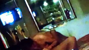 my cousin's ex-wife sucks my dick and licks my balls in the motel