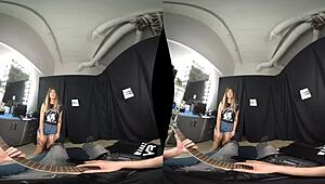 Is Pamela Morrison Riding Hard in WankzVR Reality?