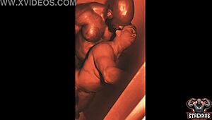 Stacxxxs Presents Ruby Muscle's Huge Muscular Body In The Red Light District With Tight Pussy And Big Tits.