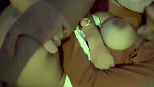 Couple with big tits has hard sex after sexy night at the bar