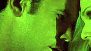 a blonde hottie enjoys an evening with her man in the garden