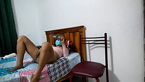 Intense Roleplay: Stepson Shares Video Of Curvy Latina Body Naked