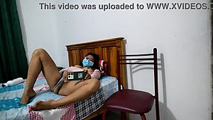 Intense Roleplay: Stepson Shares Video Of Curvy Latina Body Naked