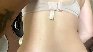 feeling so dirty and slutty getting fucked roughly in the public bathroom with big cock and blowjob