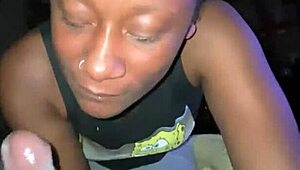 Teen Neighbor Secret Blowjob - Can You Handle Her Sloppy Ebony Deepthroat Skills?