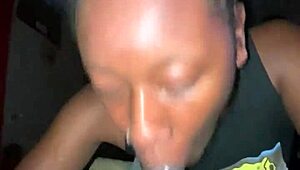 Teen Neighbor Secret Blowjob - Can You Handle Her Sloppy Ebony Deepthroat Skills?