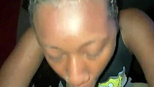 Teen Neighbor Secret Blowjob - Can You Handle Her Sloppy Ebony Deepthroat Skills?