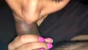 intense blowjob from my latina housewife wife