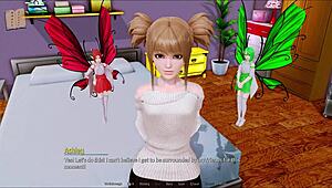 exploring the harem hotel in episode 240 of the game
