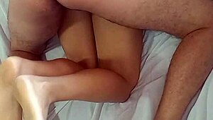 Skinny Brazilian Latina Cousin Creampied by Amateur Couple in Homemade Scene