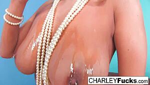 charley chases oiled up with pearls