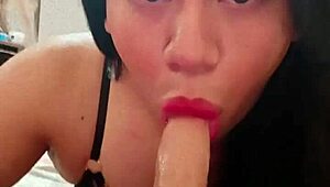 i suck my dildo solo