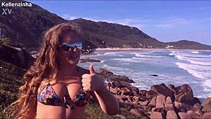 fantastic scenes from brazil's most beautiful naturist beach 😊