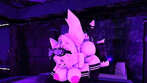 Come on, furry girlfriend, let's pound that big ass in hard doggystyle Roblox action!