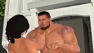 Intense Emotions As Handsome Muscle Hunk Aaron Donald Fucks Local Wife