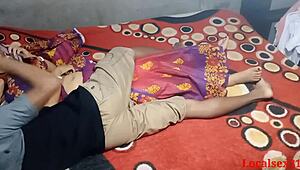 Watch red saree wife getting fucked doggystyle