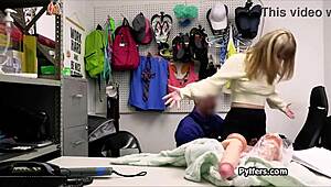 I Feel So Excited Stealing That Big Dick Dildo From The Hottie In The Back Office For Hardcore Fun