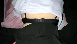 Student with big tits gets fucked raw by senior in dorm