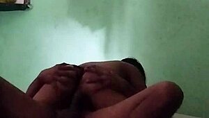 Petite Latina amateur fucking in girlfriend's empty house