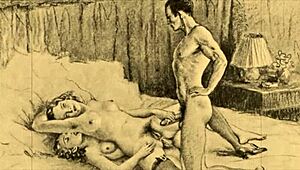 Yo, this vintage erotic art is straight fire, check it!