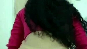 An employee engages in rough sex with a latina amateur in the office