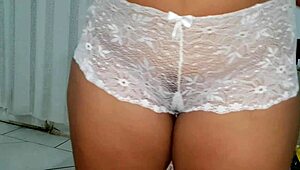 Fetish Exhibitionism With Latina In Panties And Ass Teasing.