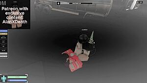 Ik vond dit geile schatje en neukte haar wild in roblox condo