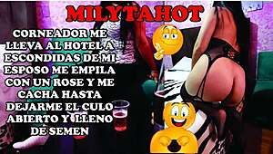 Passionate bull takes me home secretly and fucks my ass hard.