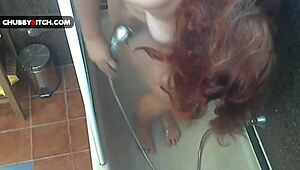 Fat ass soapy teen 18+ cums hard in bathtub