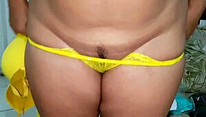 Fetish Exhibitionism With Latina In Panties And Ass Teasing.