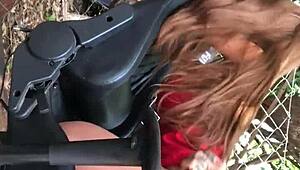 My oldest stepdaughter finally offers her ass for anal play with sex toys