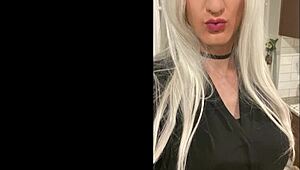 so this platinum blonde crossdresser heads out after a date, dealing with some humiliation from the shemale ladyboy in a transsexual encounter.