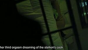 step mom has private time with dildo, gets caught