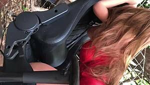 My oldest stepdaughter finally offers her ass for anal play with sex toys