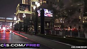 demi rouge seduces in vegas with blowjob and big nipple action