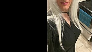 so this platinum blonde crossdresser heads out after a date, dealing with some humiliation from the shemale ladyboy in a transsexual encounter.