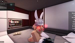 Intense Pussy Breaking Action In Roblox Game