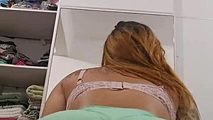 young exhibitionist flashes in public