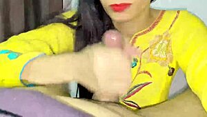 Oh man, this Punjabi aunty came to my dorm room, saw my monster cock, got naked, and begged me to fuck her hard with it.