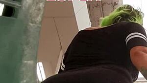 big ass tease in supermarket