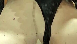 sexy nylon striptease with elza kom 😘