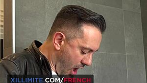 hot french asian says she wants anal sex in the bathroom with a random guy