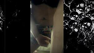 amateur shemale jerks off hard!