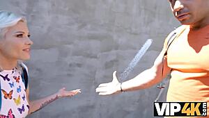 vip4k girlfriend gets shaved pussy licked and face fucked in missionary before old pickup