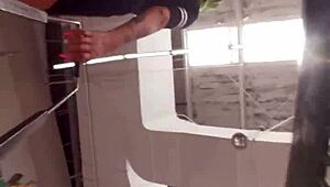 big ass tease in supermarket