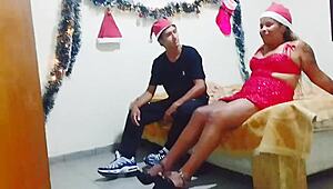 Invited tenant for christmas dinner and we fucked hard