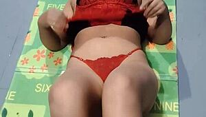 my stepsister enjoys getting penetrated during her workout