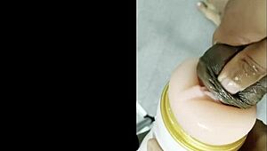 i'm jerking off with this fleshlight so intensely it feels unreal