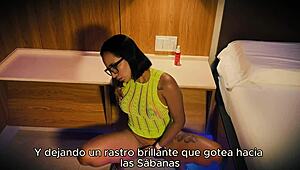 stepmother masturbates while stepson watches